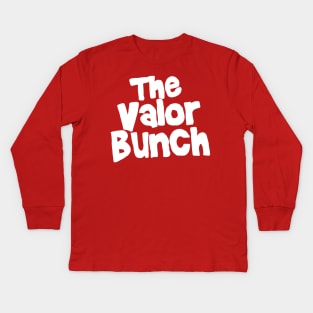 The Valor Bunch - White Kids Long Sleeve T-Shirt